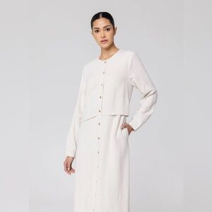 VEILED COLLECTION BEIGE DRESS NEW WITH TAGS